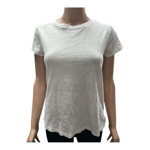 Athleta - EC - Marbled Cream and Tan T-Shirt Size Small